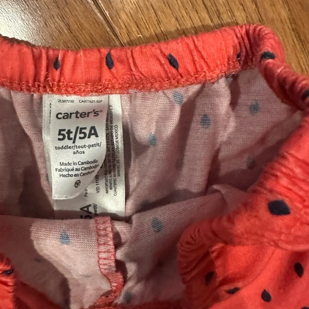 Striped Top and Polka Dot Shorts Set